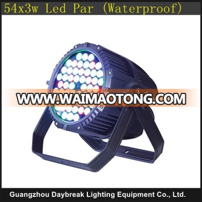 led wall wash par light outdoor waterproof led bar 54pcs 3w R G B W color mixing